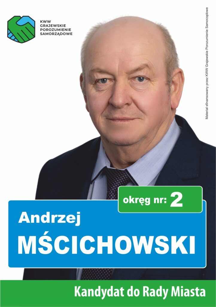 Andrzej Mścichowski - ulotka przód