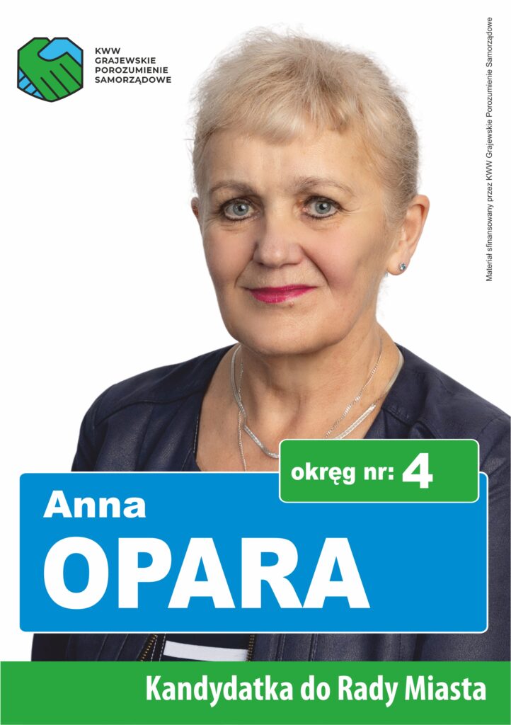 Anna Opara - ulotka przód