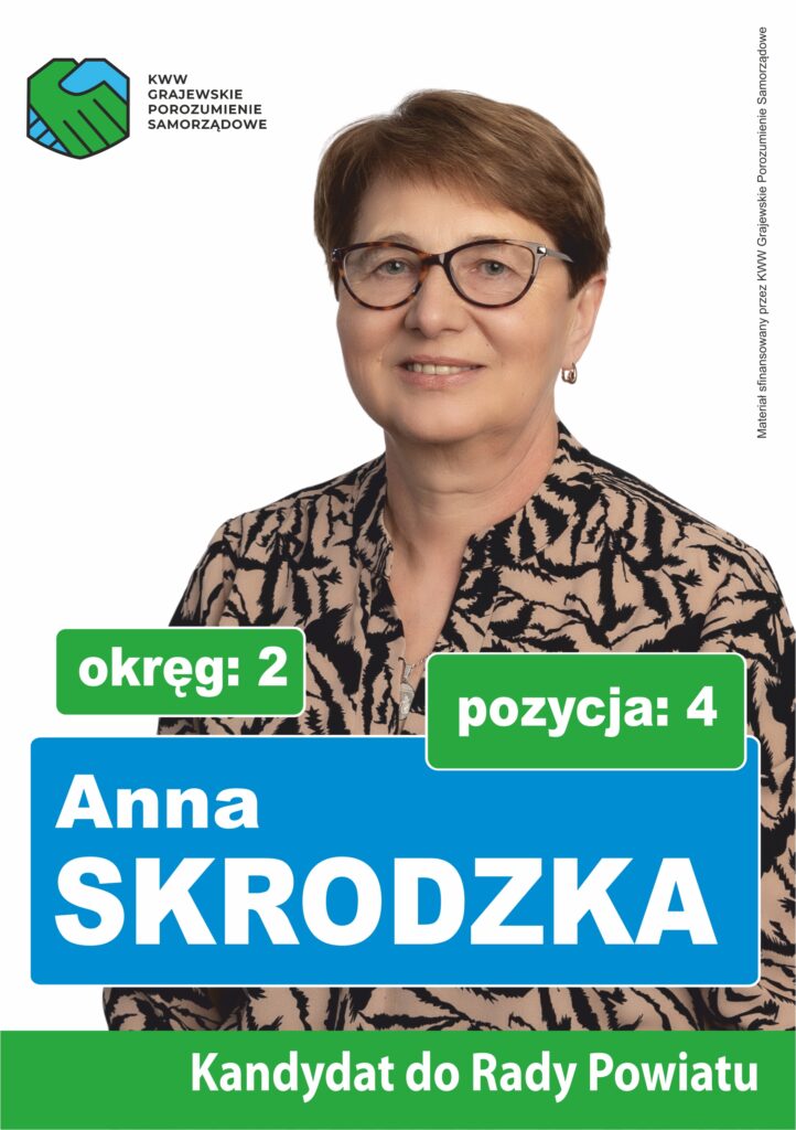 Anna Skrodzka - ulotka przód