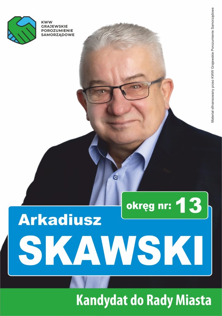 Arkadiusz Skawski - ulotka przod