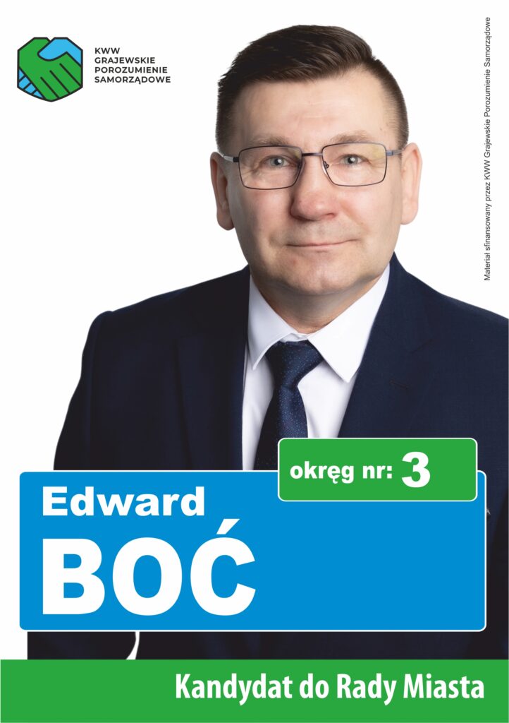 Edward Boć - ulotka przód