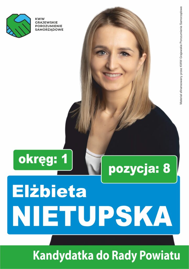 Elżbieta Nietupska - ulotka przód