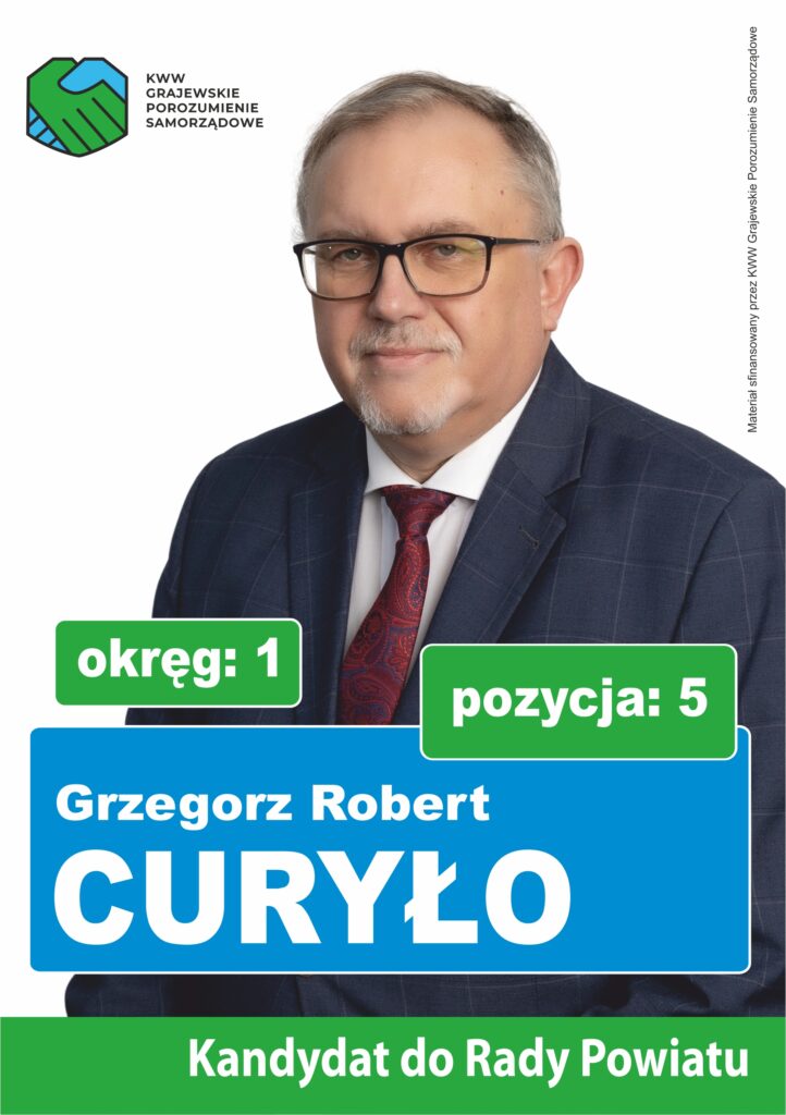 Grzegorz Robert Curyło - przód ulotki