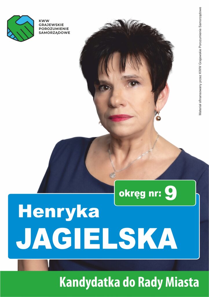 Henryka Jagielska - ulotka przod