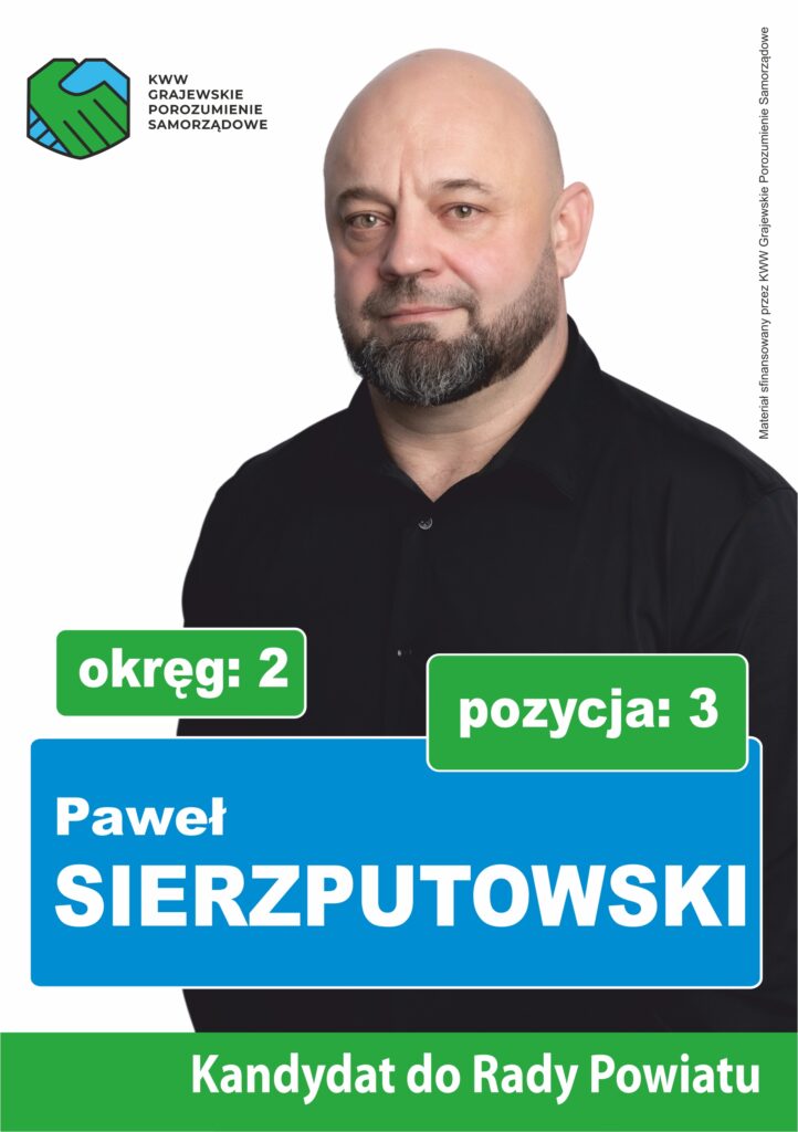 Paweł Sierzputowski - ulotka przód