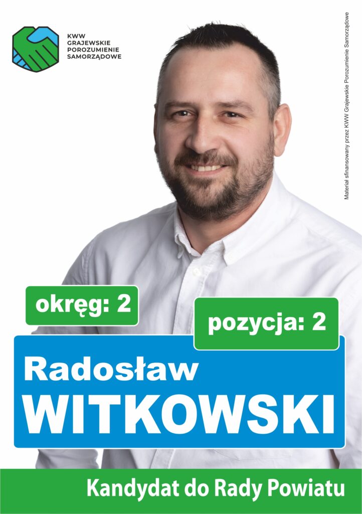 Radosław Witkowski - ulotka przód