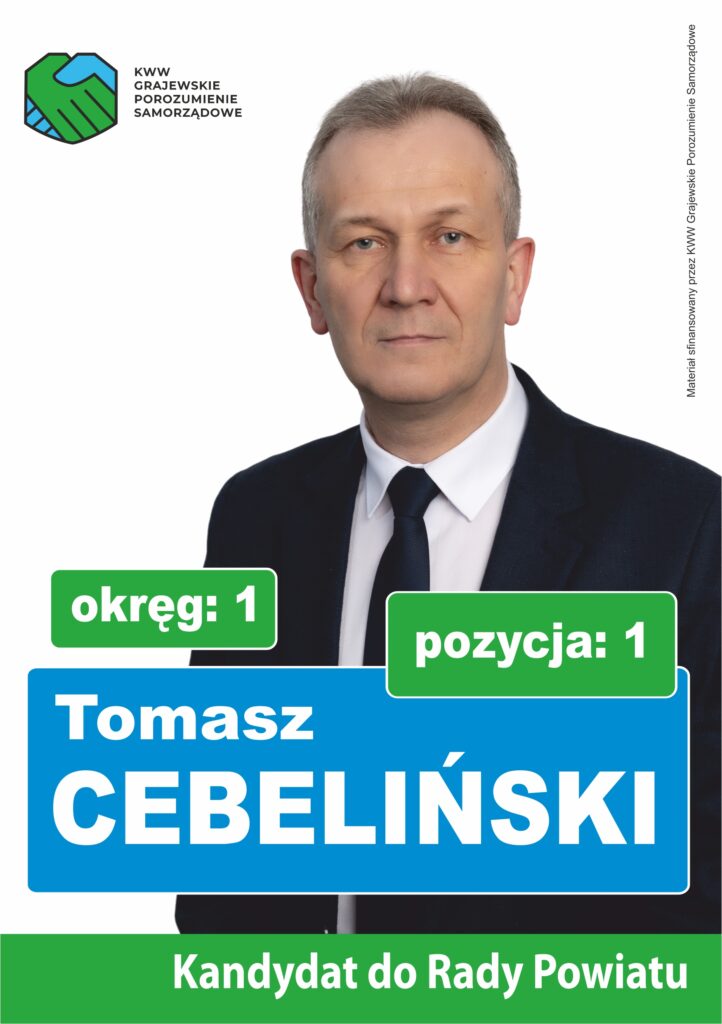 Tomasz Cebelinski - ulotka przód