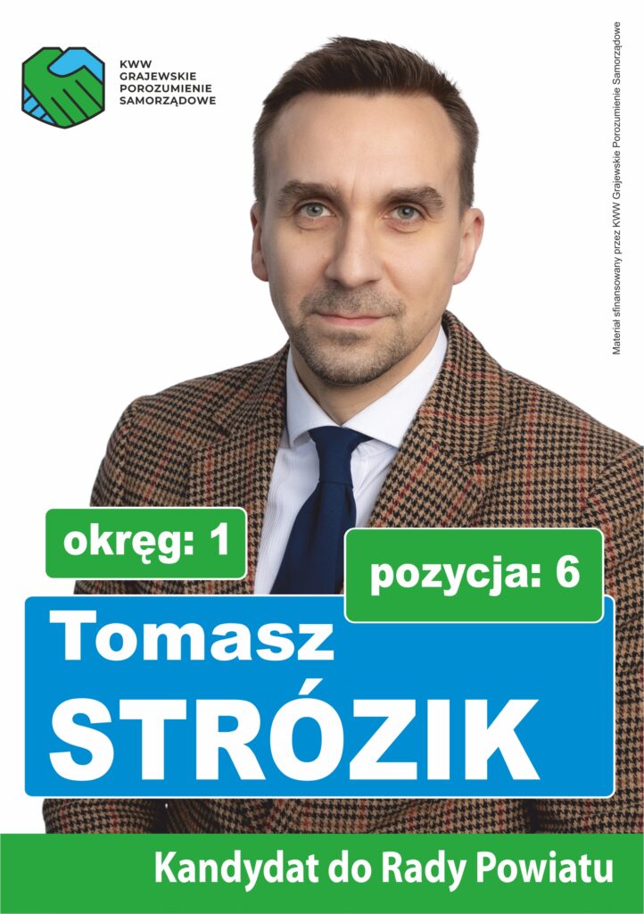 Tomasz Strózik - przód ulotki