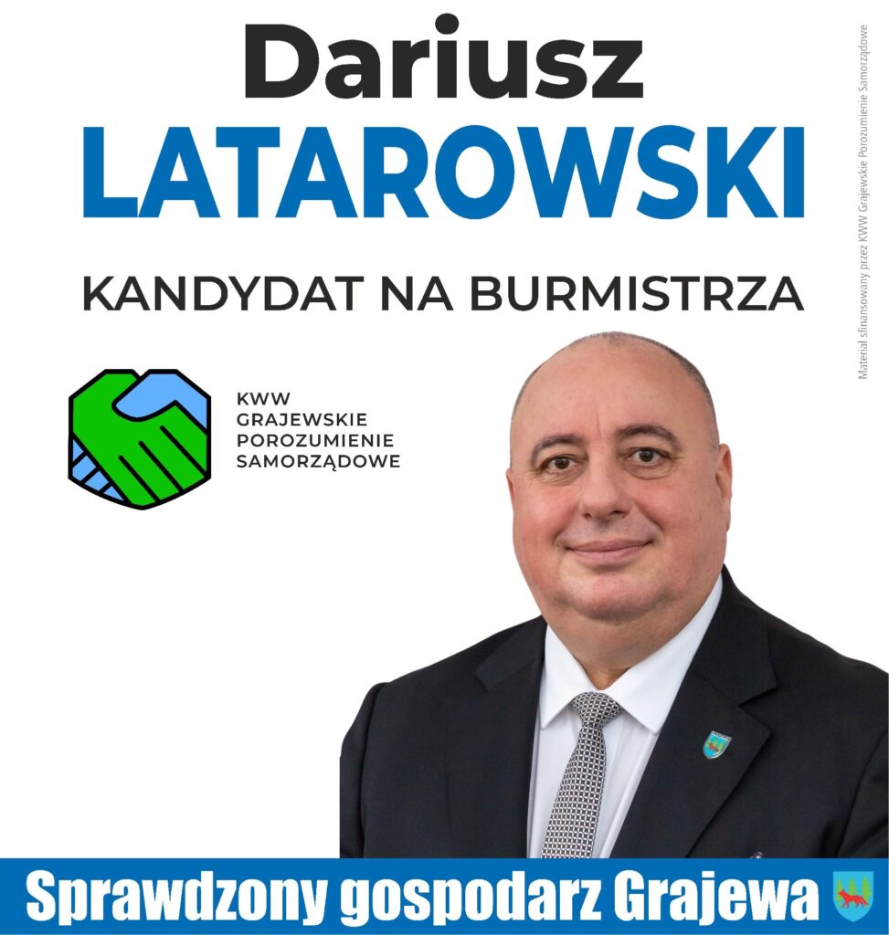 Kandydat na Burmistrza Dariusz Latarowski