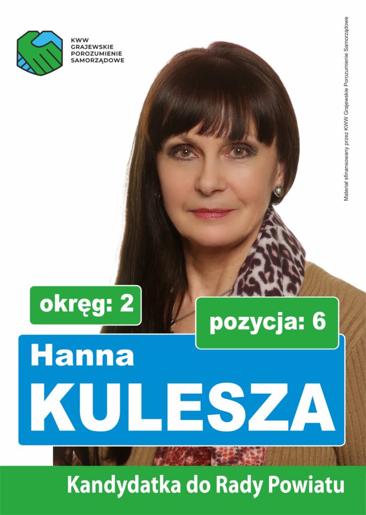 ulotka Hanna Kulesza przód