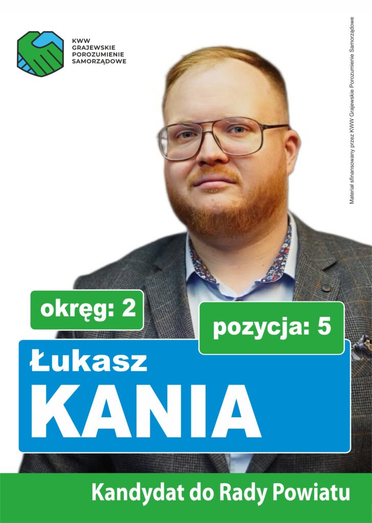 Ulotka Łukasz Kania przód